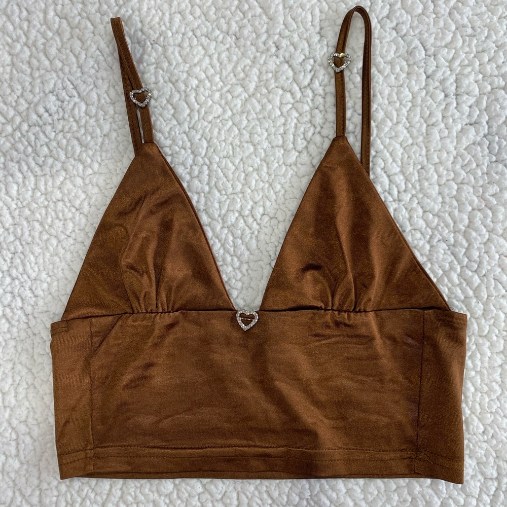 Cute fairy core top Size: Small (fits like a Extra Small) Color: Brown 🤎